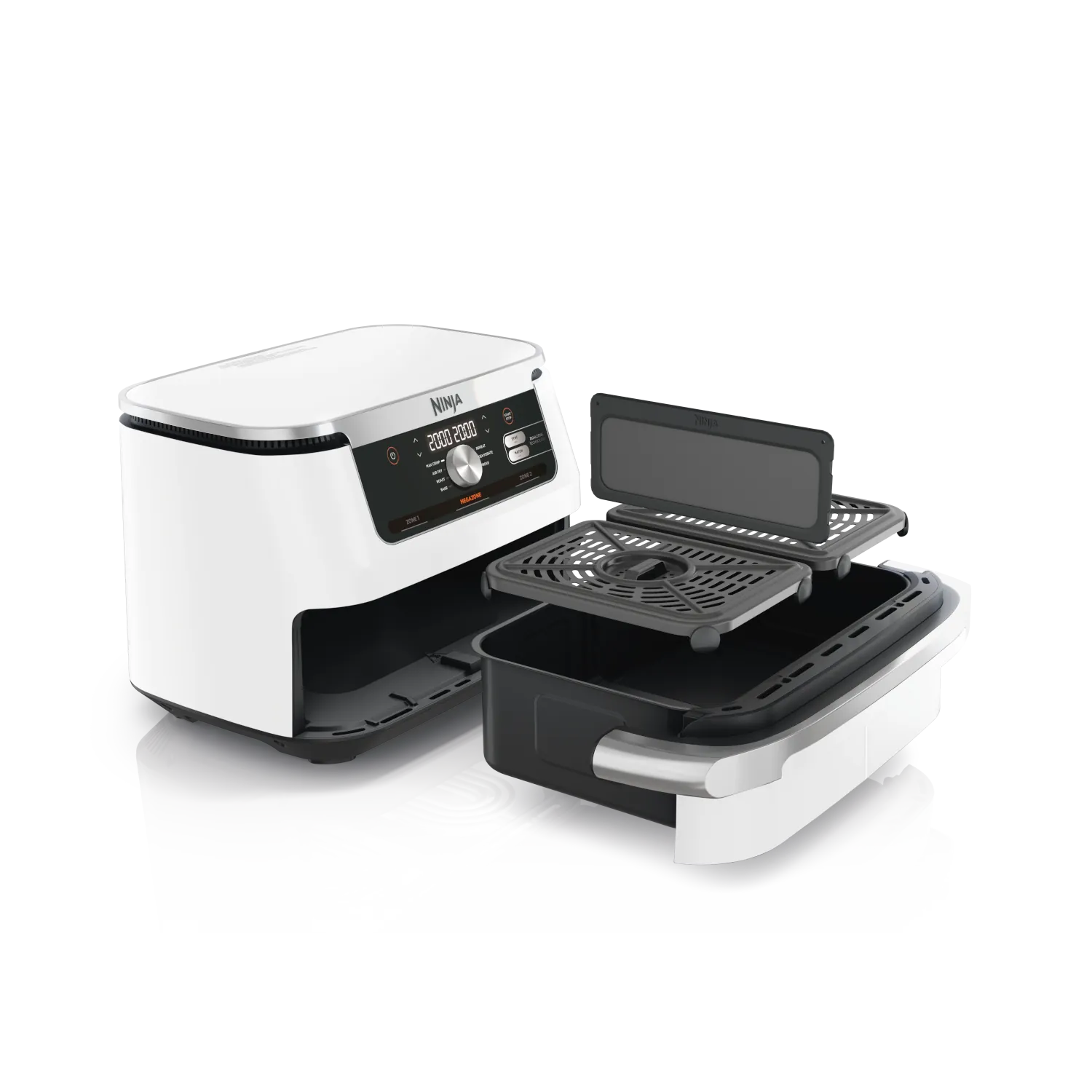Ninja AF500EUWH Foodi FlexDrawer Dual horkovzdušná fritéza 10,4L - Bílá
