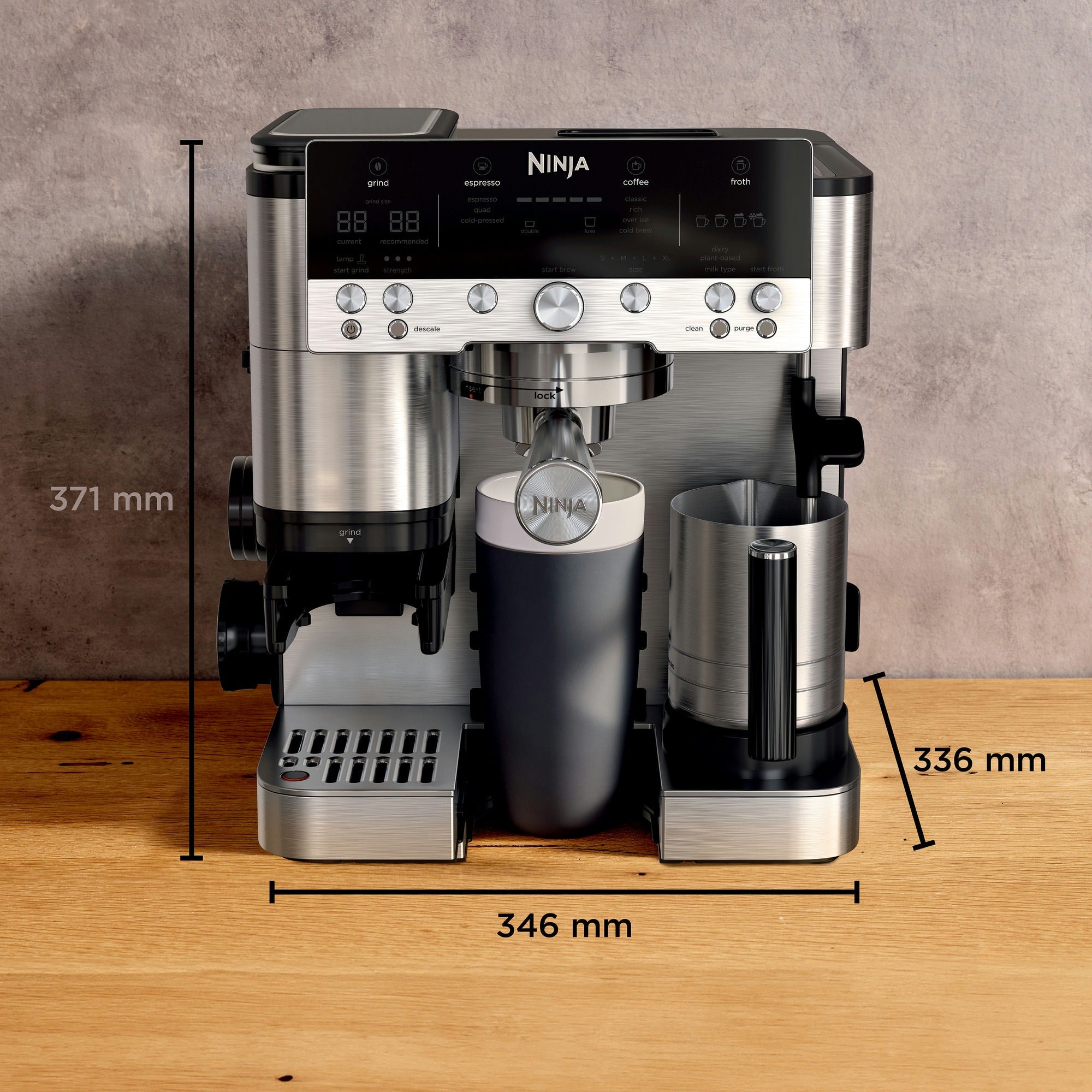 Ninja Luxe™ Café Premier 3 v 1 kávovar na espresso, překapávanou kávu a Cold Brew – ES601EU