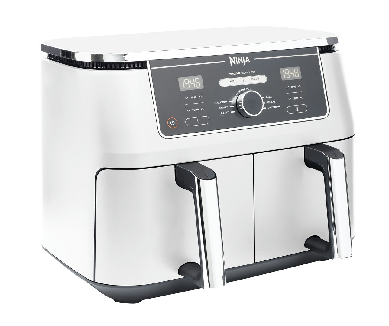 Ninja AF400EUWH Foodi MAX Dual Zone horkovzdušná fritéza 9,5L - Bílá