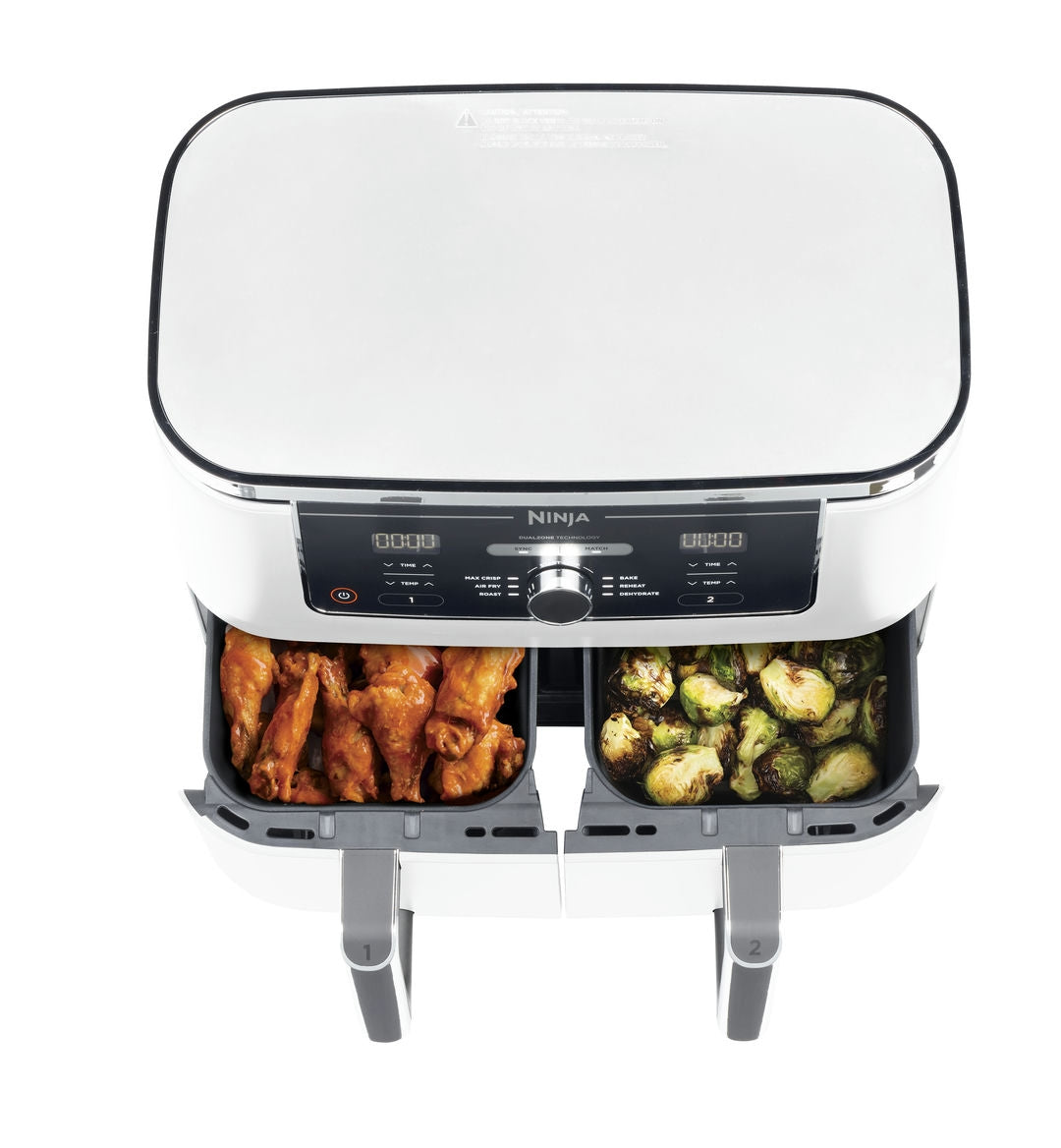 Ninja AF400EUWH Foodi MAX Dual Zone horkovzdušná fritéza 9,5L - Bílá