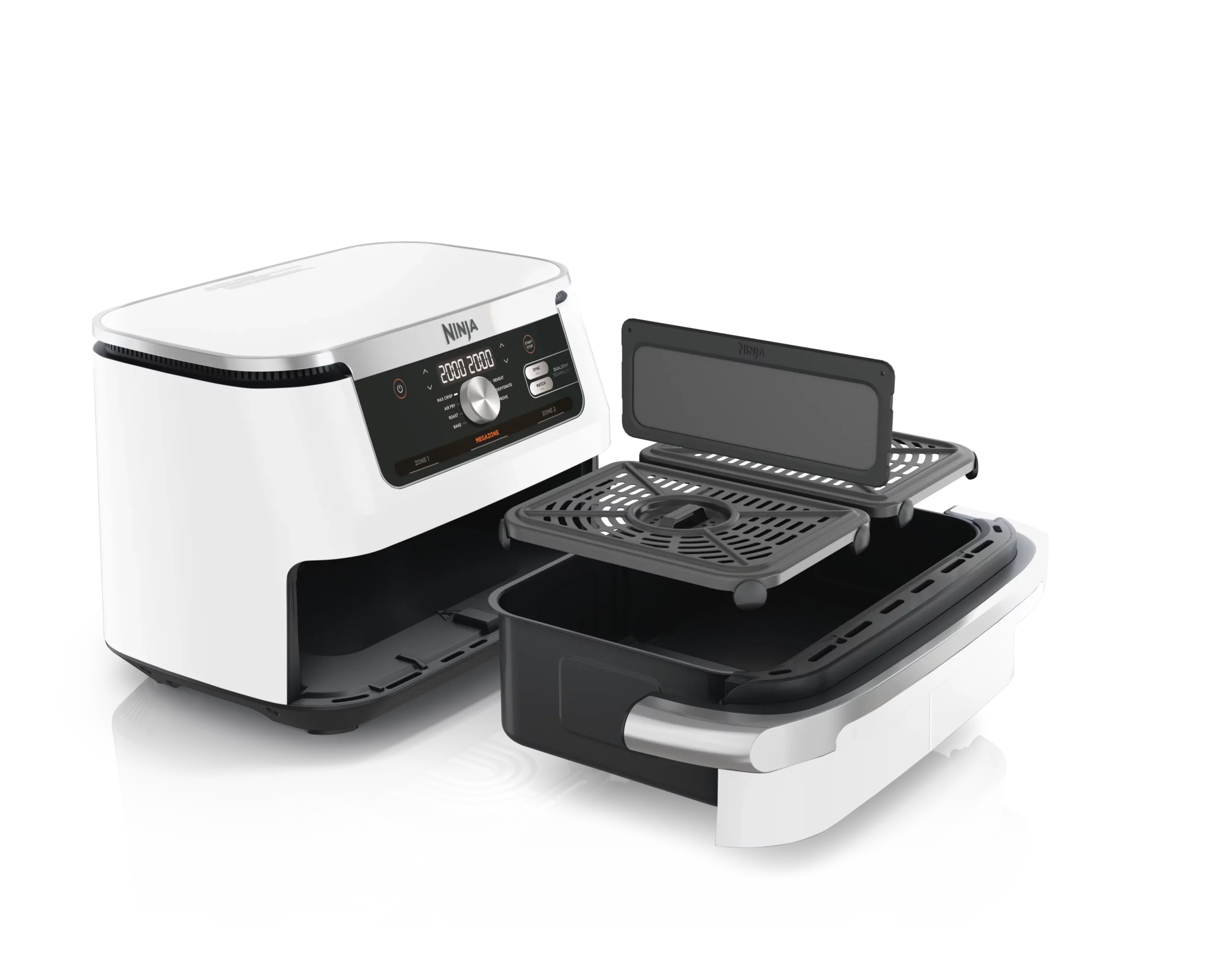 Ninja AF500EUWH Foodi FlexDrawer Dual horkovzdušná fritéza 10,4L - Bílá