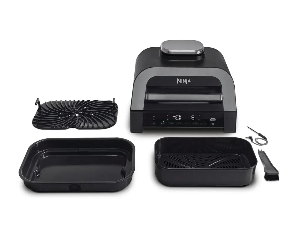 Ninja DG551EU Foodi Smart XL 6v1 Vnitřní gril a horkovzdušná fritéza s integrovaným teploměrem