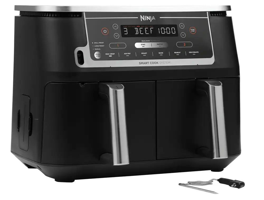 Ninja AF451EU Foodi MAX Dual Zone horkovzdušná fritéza 9,5L - S teploměrem