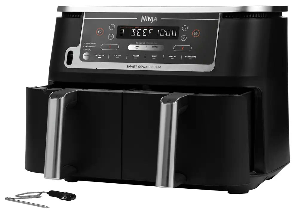 Ninja AF451EU Foodi MAX Dual Zone horkovzdušná fritéza 9,5L - S teploměrem